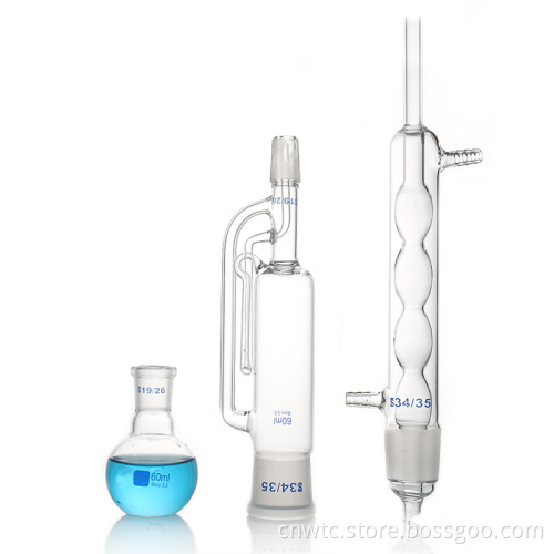 Professional Laboratory Glassware: High Borosilicate Glass Fat Extractors (60-1000ml) with CE & ISO Certification - Soxhlet Extraction Equipment